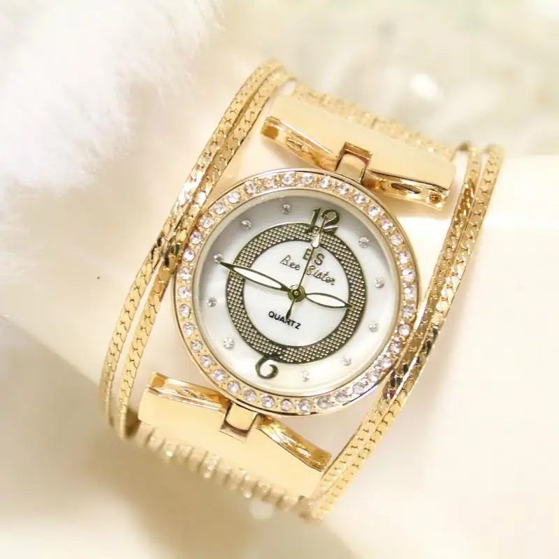 Лучшие брендовые новые цепи из нержавеющей стали модные золотые часы женские