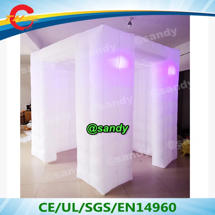 Пользовательские Свадебные партии надувные фотобудки led фото стенд палатка