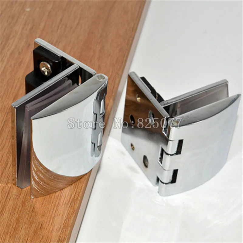 

100PCS Brushed/Polished Wine Cabinet Zinc Alloy Door Hinges Bookcase Glass Door Hinge for 5-8mm Glass Furniture Hinge FJ1147