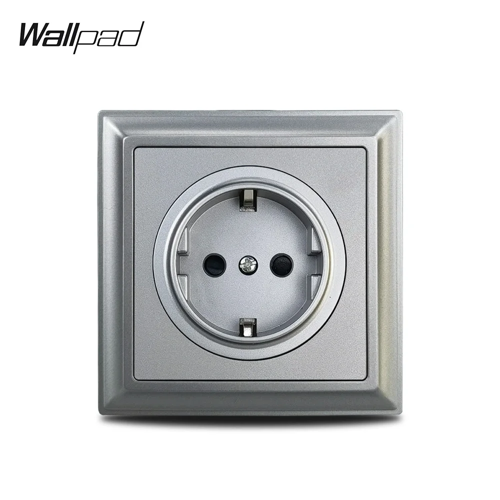

Luxury PC Grey EU French UK Universal Electrical USB Charger Socket TV CAT6 Satellite HDMI Outlet Plastic Panel Wallpad L6 P70