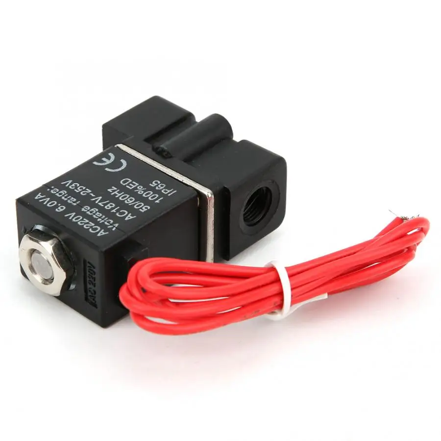 Шаровой клапан быстрого отклика пластиковый Электрический Соленоидный 220 В 2