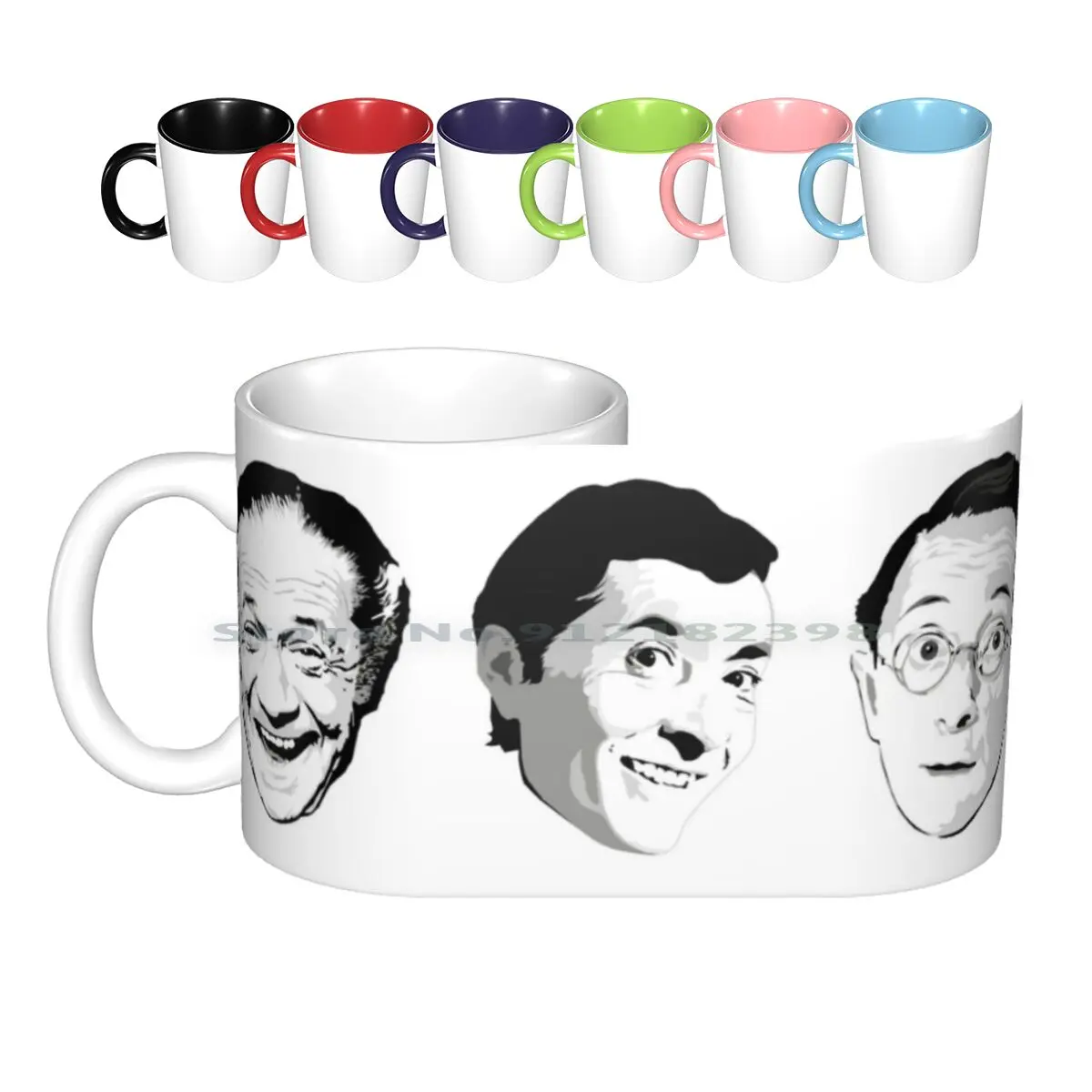 

Carry On Film Stars-Kenneth Williams , Sid James , Hawtrey Ceramic Mugs Coffee Cups Milk Tea Mug Carry On Films Film Movies