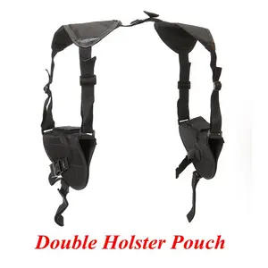 Нейлоновая кобура для правойлевой руки, тактическая кобура с двойным плечом для универсального пистолета Glock 17 Beretta, кобура для скрытия пистолета