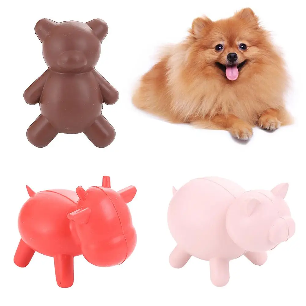 Домашние животные собака щенок милый резиновый поросенок Медведь Форма скота