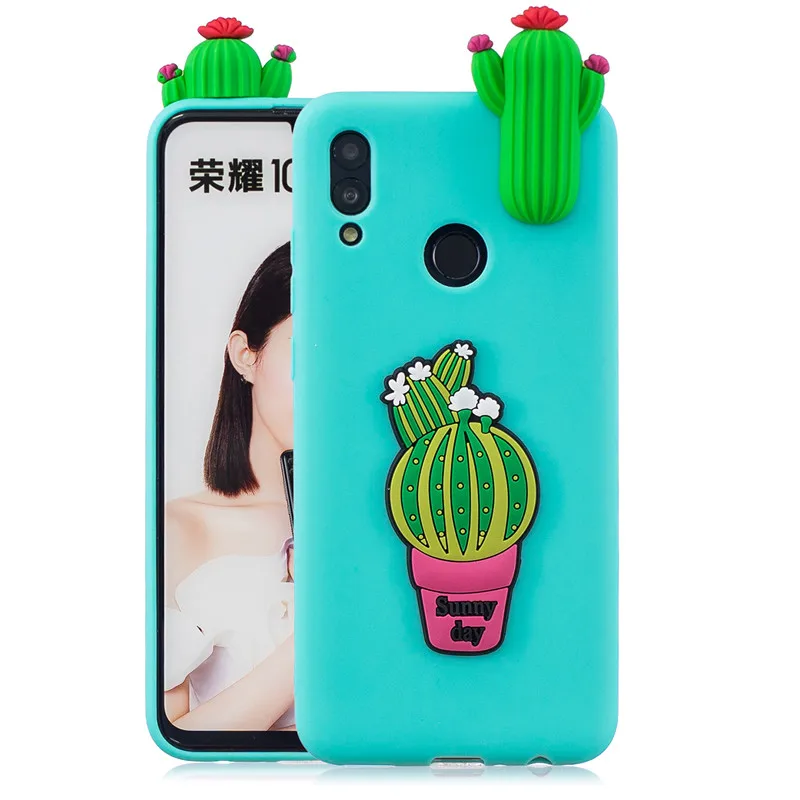 Мягкий ТПУ чехол с 3D рисунком для Huawei P Smart Z Honor 8 9 10 Lite 7A 7S 8A 8X 8S 9A 9S 9X 10i панда