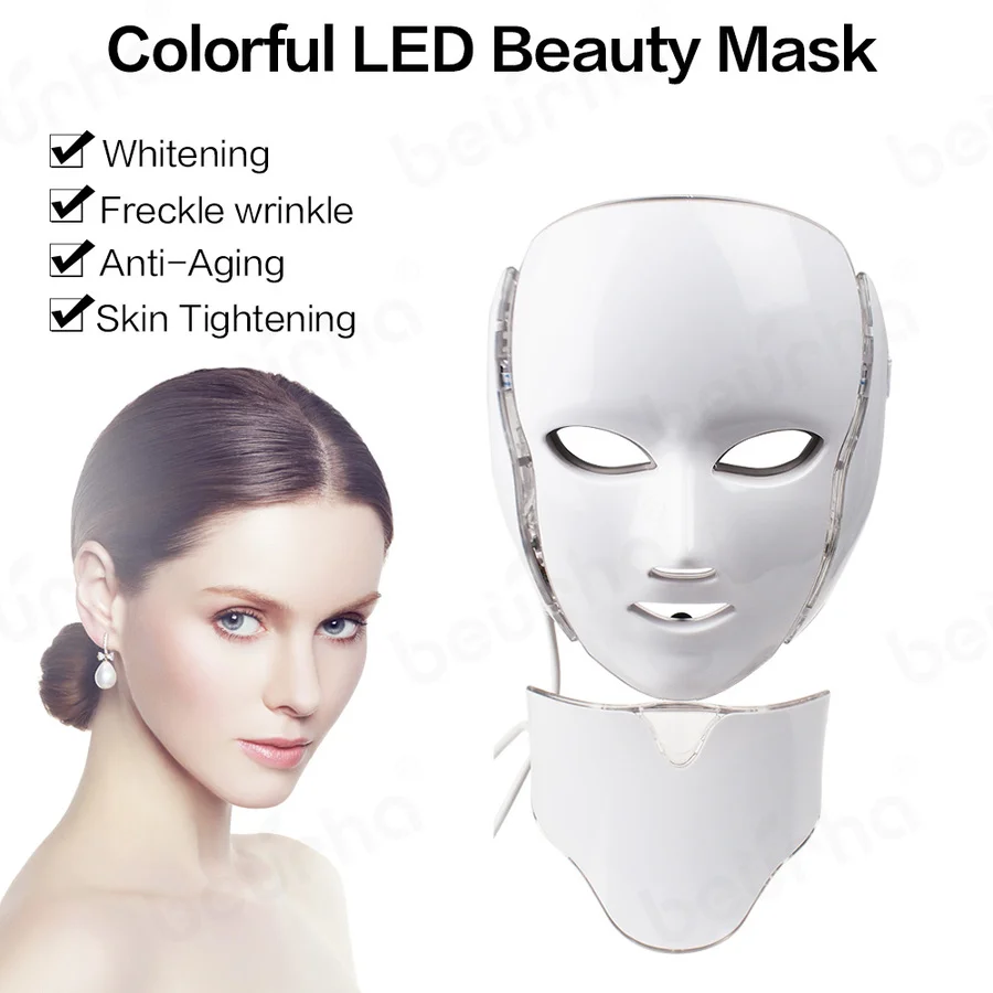 Электронная светодиодная маска для лица, 7 цветов от AliExpress RU&CIS NEW