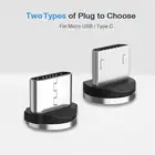 Магнитный штекер Micro USB  Type C8-контактныйадаптер освещения USB (только магнитный штекер) для магнитного кабеля с круглой головкой, 2 шт.