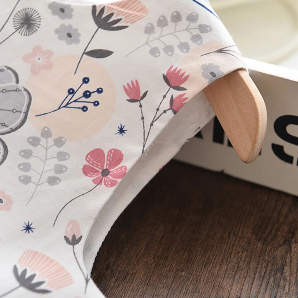 Детское летнее платье без рукавов Amya с цветочным принтом в виде бабочек для