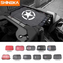 SHINEKA Car Top Sunshade Cover Roof UV Proof Protection Net for Jeep Wrangler JK 2 Door and 4 Door Car Accessories Styling