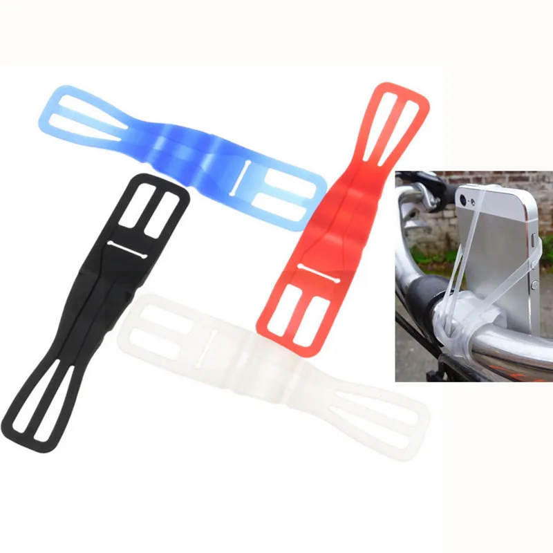 1 шт. крепление для телефона на велосипед прочный силиконовый ремешок держатель