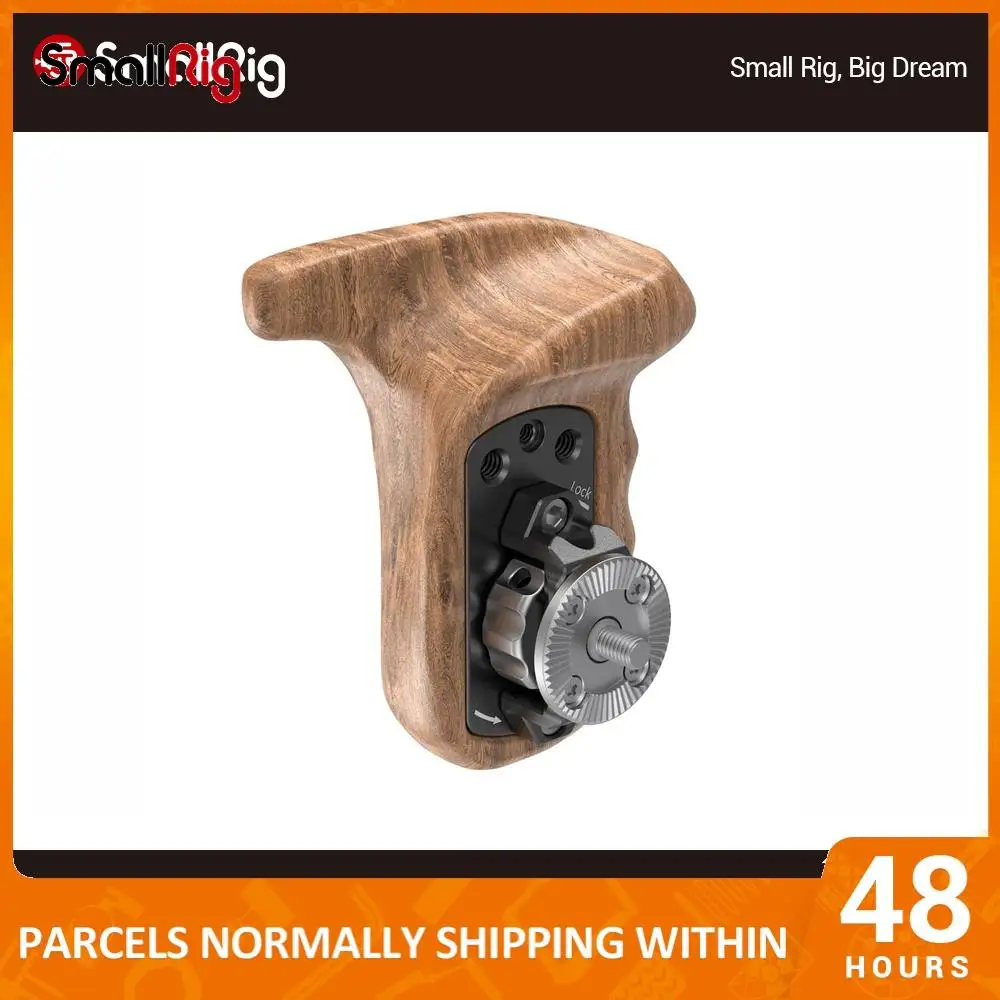 Левая БОКОВАЯ деревянная рукоятка SmallRig с креплением Arri Rosette для универсальной DSLR