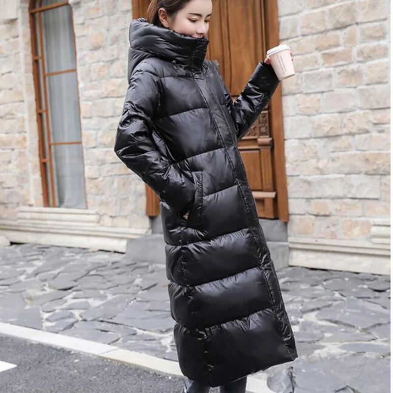 

2021 Hot Coat Jacket Winter Women Hooded Parkas Hight Quality Female Winter White Duck Down Female Thick Warm Down Coat