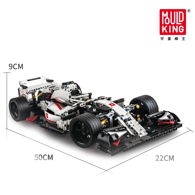 

Mould King 13117 MOC 1235pcs formula F1 racing adult high difficulty assembly building block mechanical group sports car toys