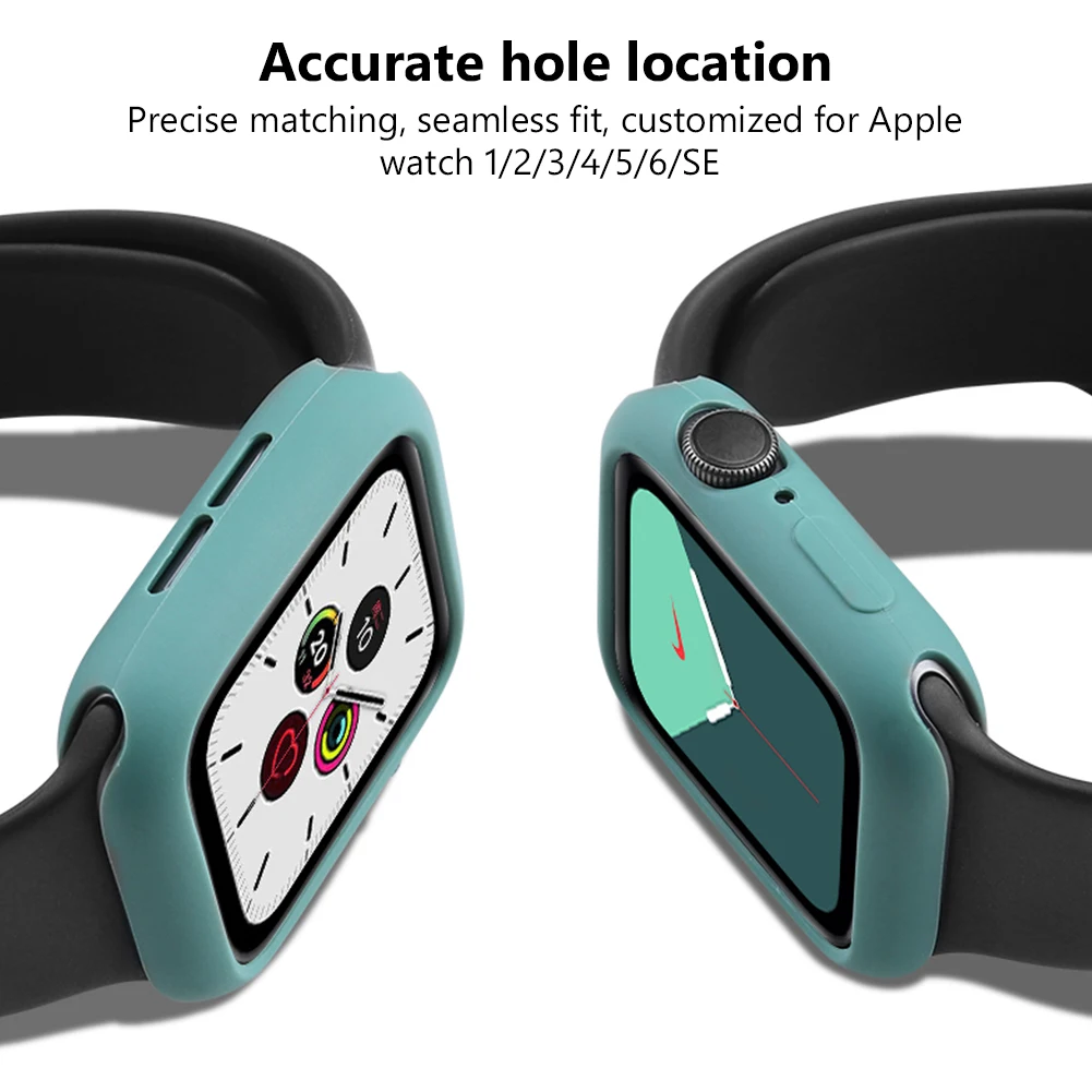 Мягкий силиконовый чехол из ТПУ для iWatch Series 3 2 1 38 мм 42 зеркальный бампер Apple Watch 4 5 6