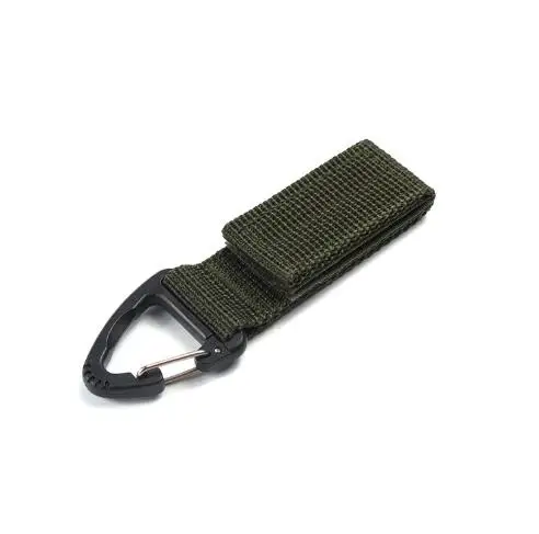 Army Green 1 шт. Открытый Инструмент Тактический нейлоновая лента вешалка Многофункциональный Карабин рюкзак крючок для ключей ремень пряжка Кемпинг Аксессуары - Цвет: Army Green