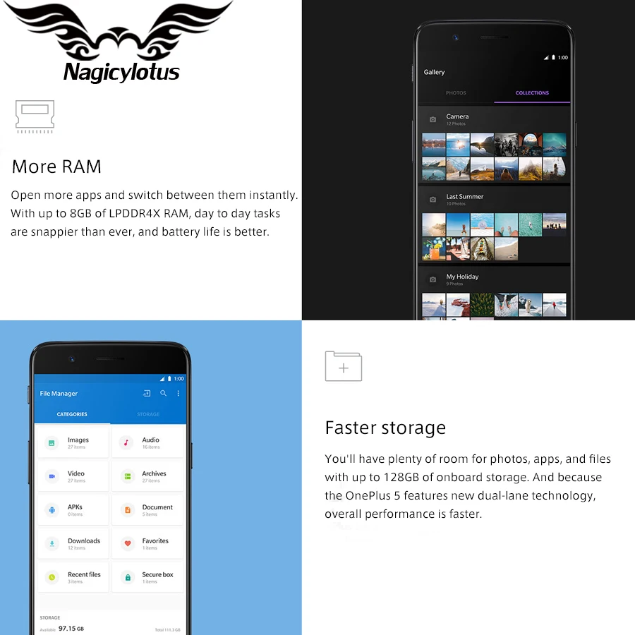 Oneplus 5 смартфон с дюймовым дисплеем восьмиядерным процессором Snapdragon 835 ОЗУ 6 ГБ ПЗУ