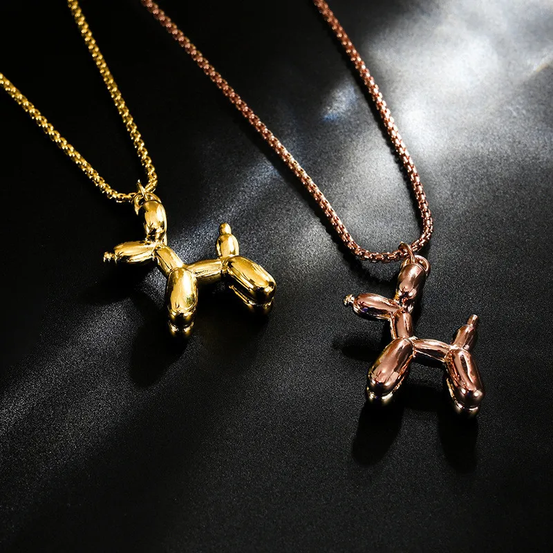 

Simple Cool Cute Puppy Dog Necklace Clavicle Chain Light Luxury Non-Mainstream Design Sense Senior Mori Does Not Fade