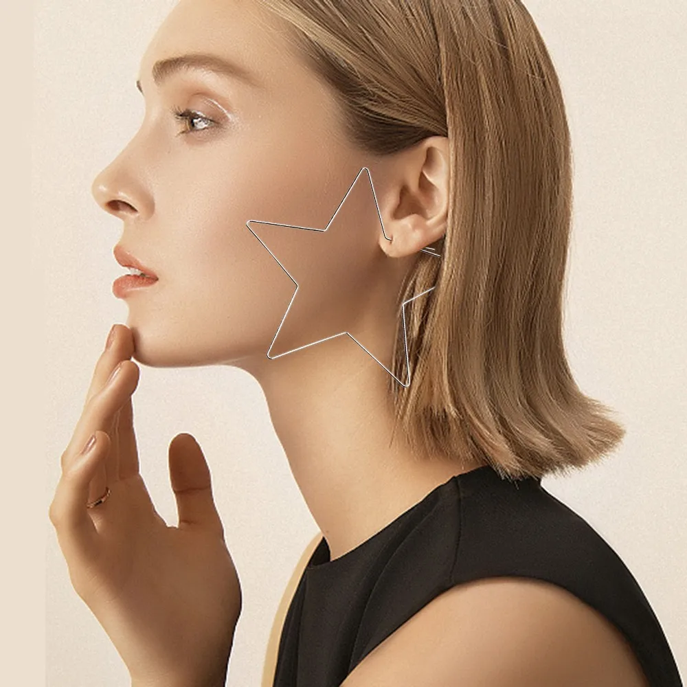 Женский из нержавеющей стали Гладкий минималистичный стиль большой узор