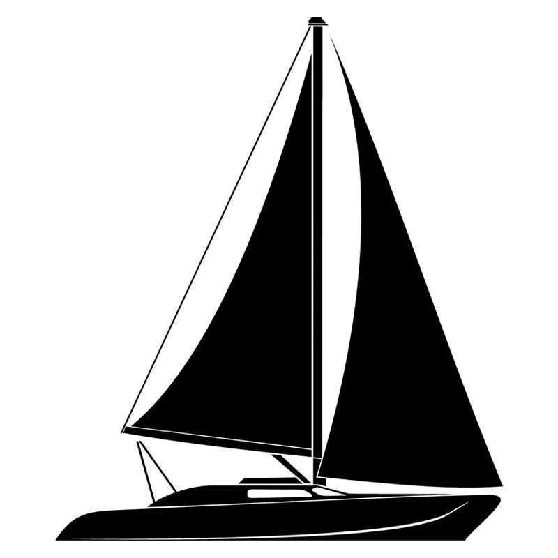

14.2*12cm Funny sailing yacht Car Sticker Motorcycle Bumper Trunk Laptop Window Decals Vinyl Car Styling Decoration