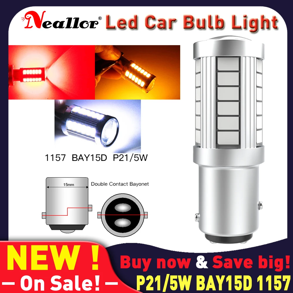 

P21/5w Led Canbus 1157 BAY15D 7528 1156 Ba15s Parking Turn Signals Lights Bulbs On Car 3157 T25 T20 7443 Diode Lamps For Auto