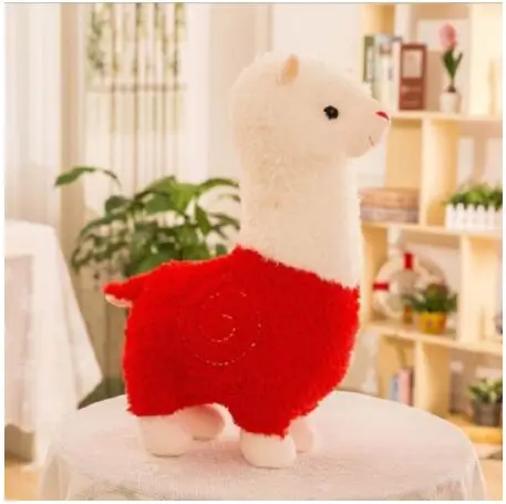 Альпака плюшевые куклы подушка год овца талисман для свадебных торжеств мягкие