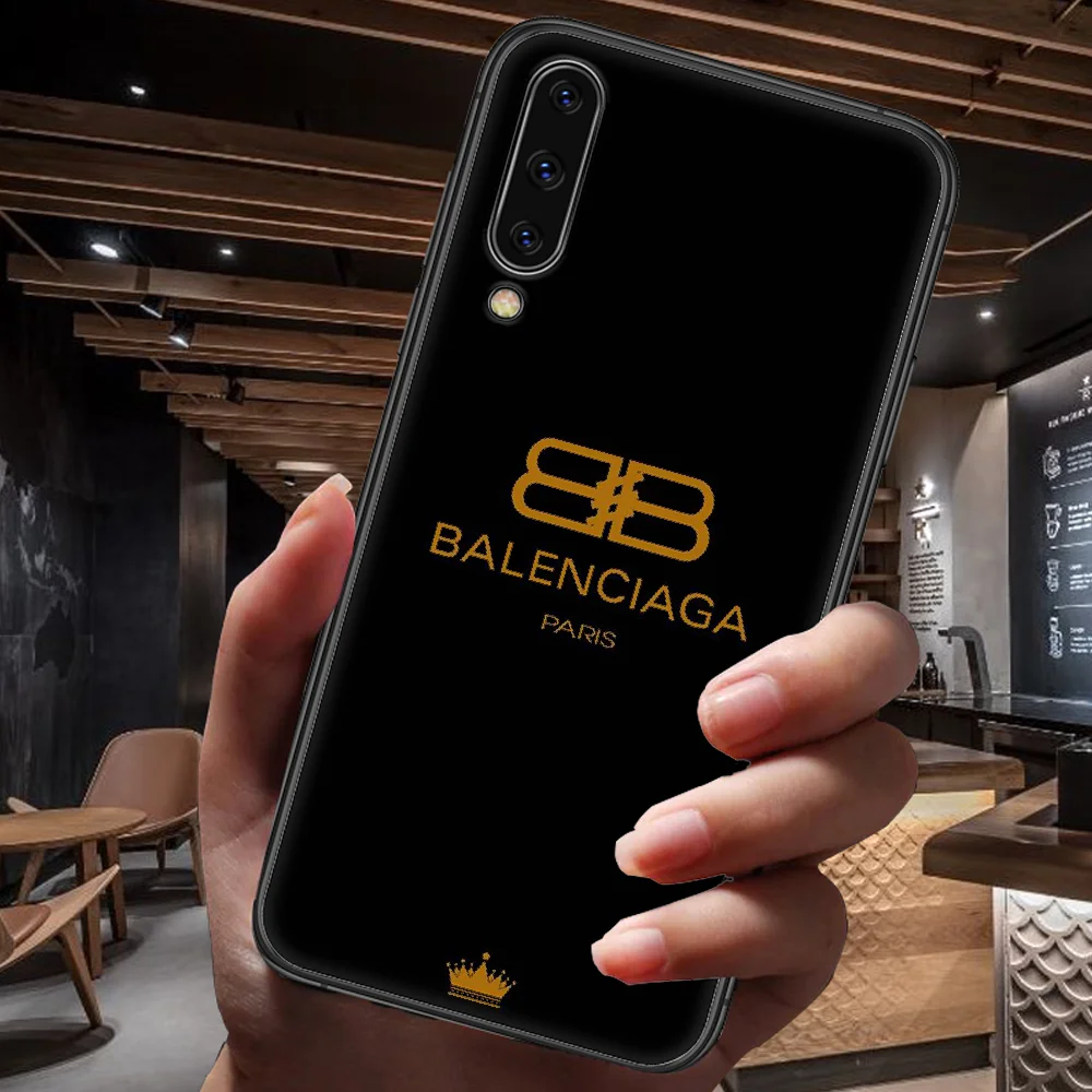 

French Luxury Fashion Brand Phone Case For Samsung Galaxy A 3 5 7 8 10 20 20E 21S 30 30S 40 50 51 70 71 black Shell Tpu