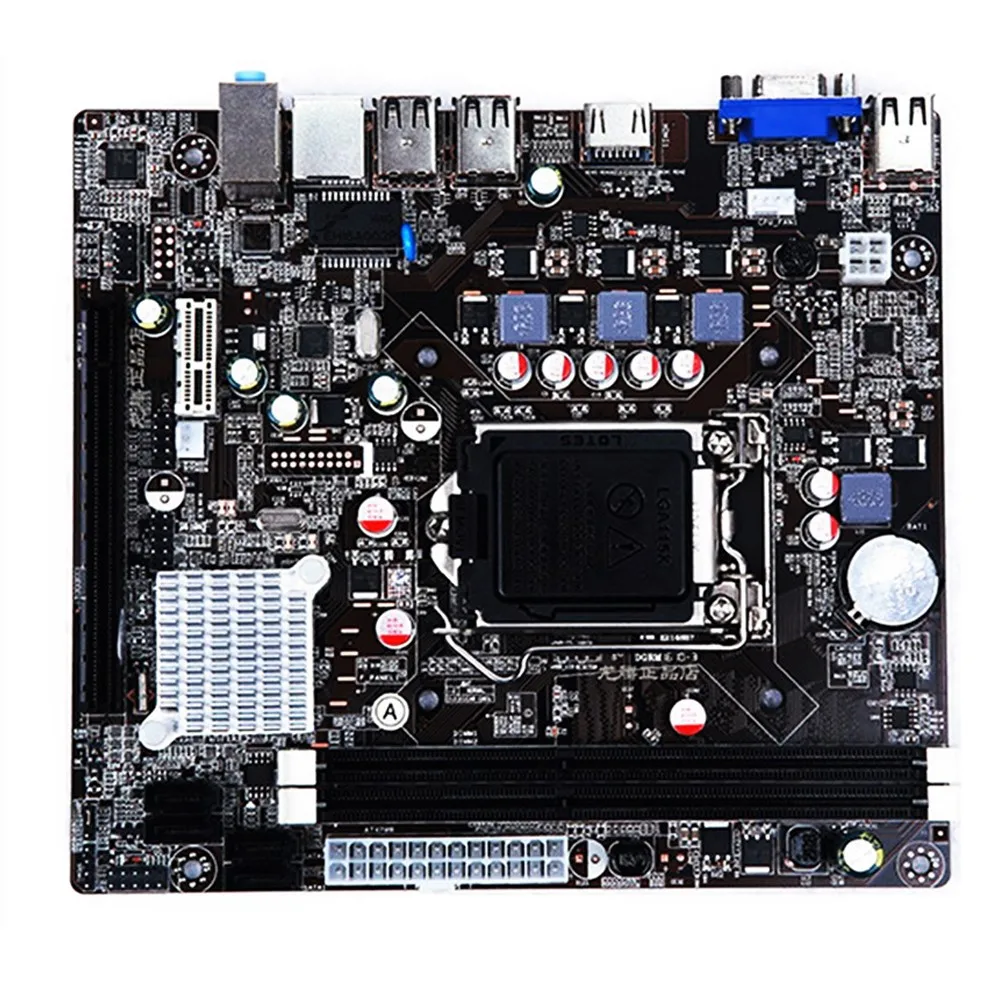 Новейший процессор Intel H61 разъем LGA 1155 Материнская плата mикро ATX 16 Гб 2 DDR3 1600 1333 1066 для Ксеон i3 i5 i7 LGA1155 CPiU материнская плата