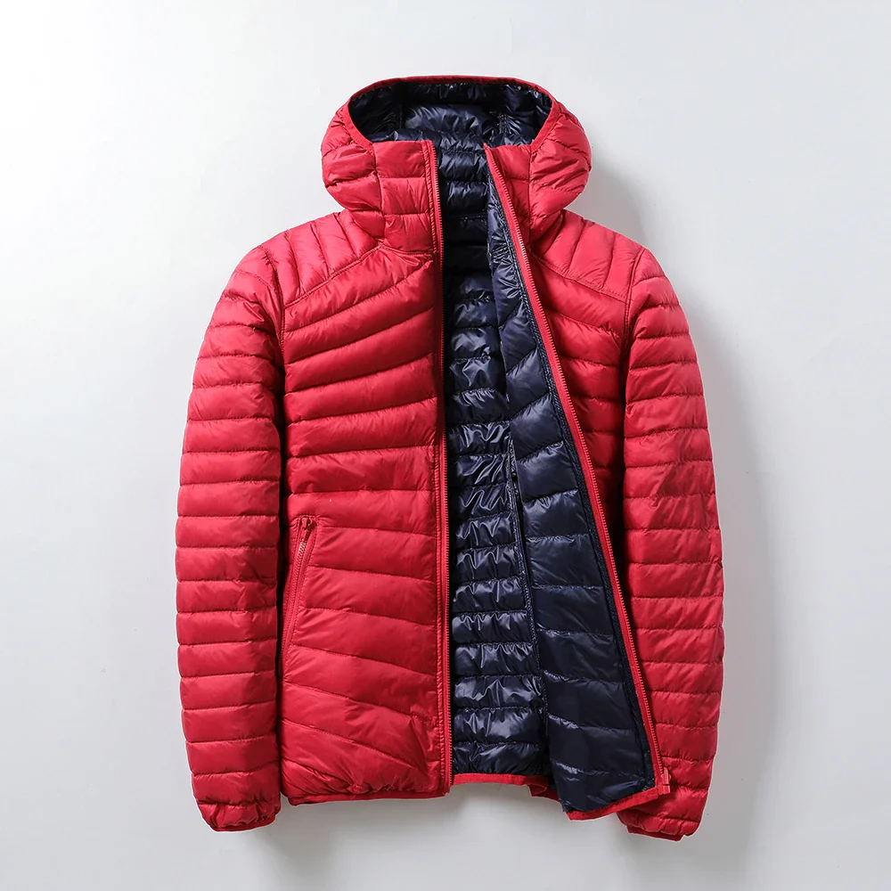 

Women's Jackets Brand Down 2022 Jackets Women Ultra Light Hooded Basic Jacket Feather Famale Jackets Double Side Reversible
