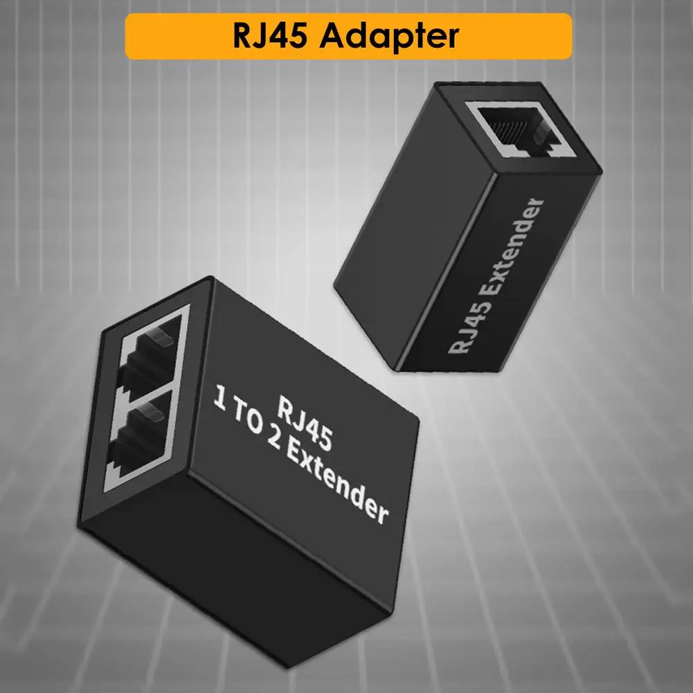 Сетевой Разветвитель RJ45, разветвитель, соединитель, адаптер-удлинитель, кабель RJ45, Cat5, 1-2 способа