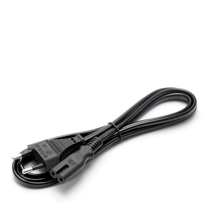 1 шт. 0 6 м 2ft-Prong Pin AC EU кабель питания высокого качества провод шнур для настольного