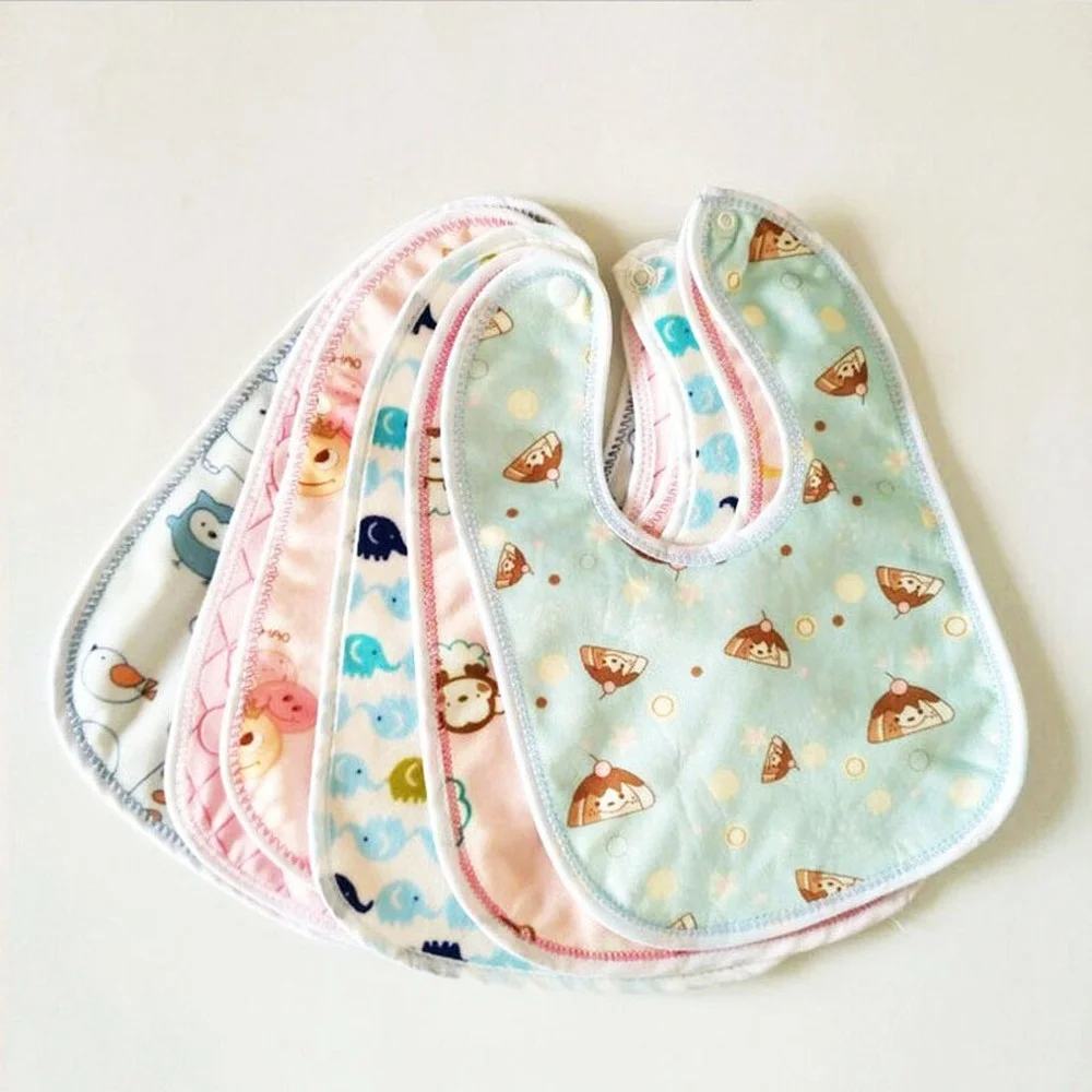 

2pcs Waterproof Baby Bibs Cartoon Cotton Bib Newborns Bibs Burp Cloth Baby Scarf ana Bibs for Children Boys Girls Baby Stuff