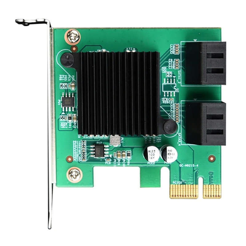 

4 Port SATA 3.0 to PCIe Expansion Card PCI Express PCI E SATA Adapter PCI-e SATA 3 Converter for HDD SSD IPFS Mining