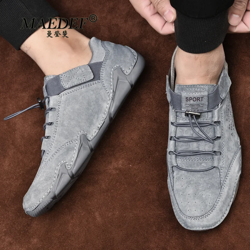 

MAEDEF Soft Sole Fashion High Quality Breathable Low Top Driving Comfortable Walking Hiking Leisure Travel Shoes Outdoor Shoes