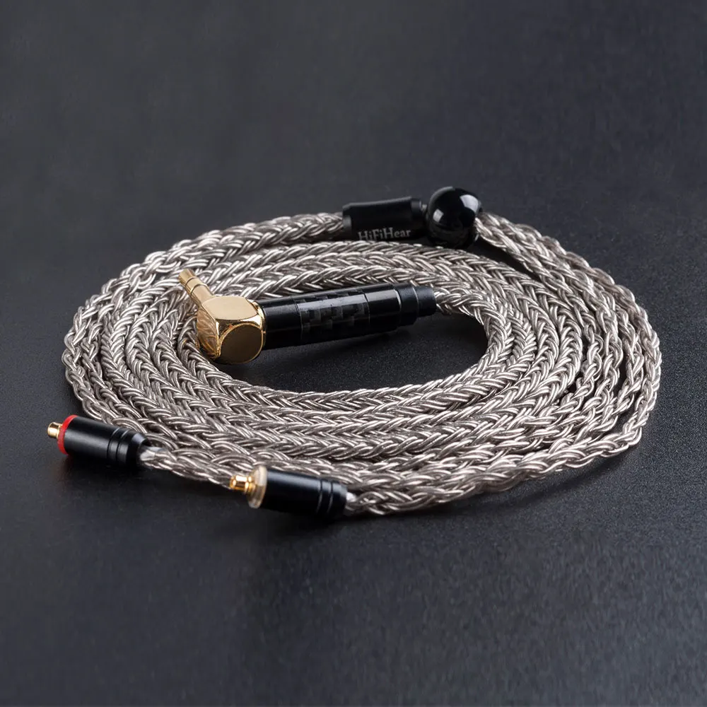 

HiFiHear 16 Core Silver Plated Copper Cable 2.5/3.5mm Balanced Cable With MMCX/2pin Connector For AS10 ZS10 pro ZSX BLON bl03