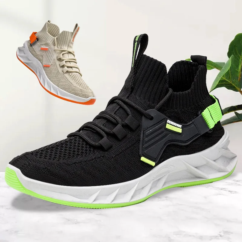 

Fashion New Men's Spring and Summer Sports Shoes Net Shoes Breathable Lace-up Trend Outdoor Leisure Trend Net Shoes 39-44