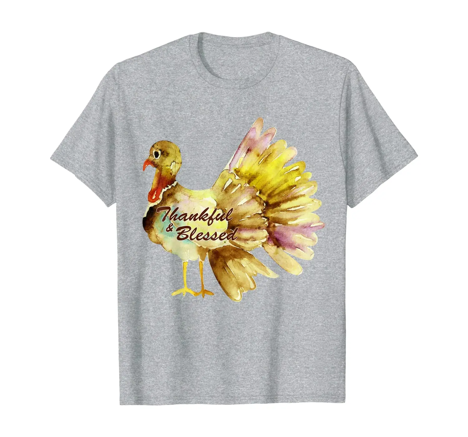 

Thankful Blessed Thanksgiving Turkey T-Shirt