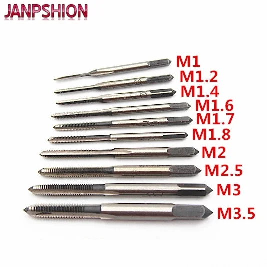 10 шт./лот ручной Метчик с резьбой нарезание проволоки метчики атака M1 M1.2 M1.4 M1.6 M1.7