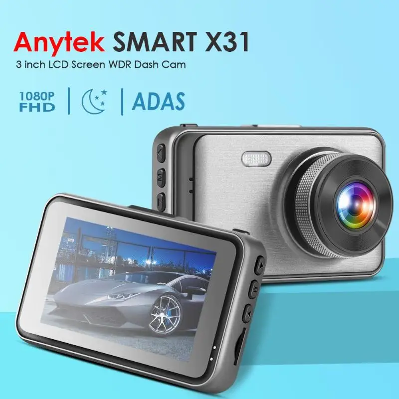Автомобильная мини камера anyket X31 1080p FHD Видеорегистраторы для автомобилей Камера 3
