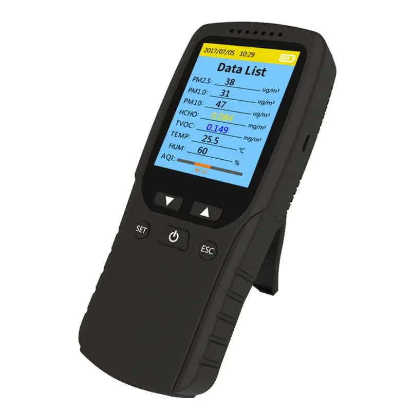 

Air Quality Monitor, Indoor Air Pollution Meter Micro Dust Tester