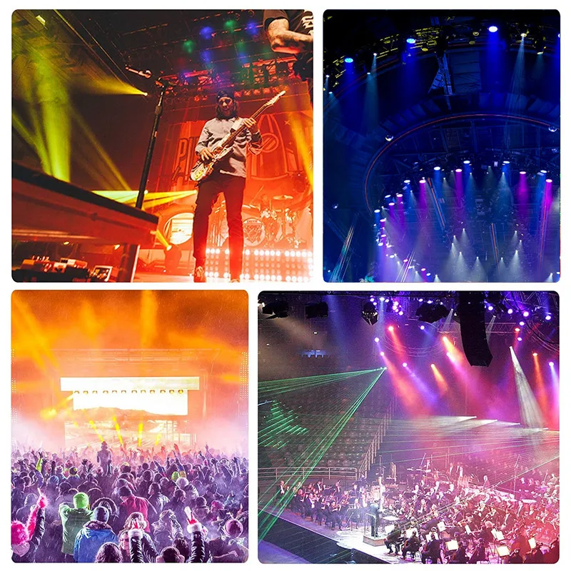 

LED Stage Lights Effect 25W RGB Stage Effect Lighting Strobe Wash Par Light Remote Control Dimmable for Club Dj Home Party