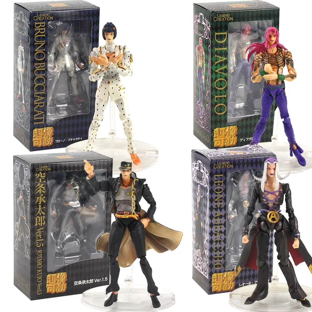 15 см аниме JoJos Необычные Приключения Bucciarati Giovanna Leone Abbacchio Kujo Jotaro подвижная