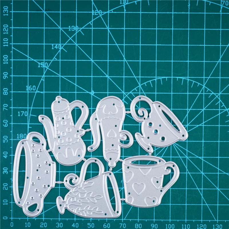 InLoveArts Craft Teapot Cup Metal Cutting Dies Drink Mold Scrapbook Paper Craft Knife Mould Blade Punch Stencils Dies New 2021 images - 6