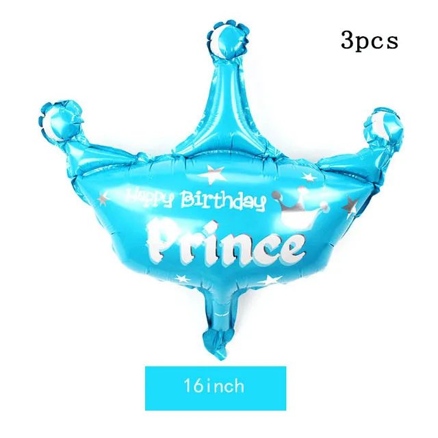3 шт./лот 16 дюймов мини шарики короны для детей для отдыха и вечеринок расположение декорационная Игрушка Рождество День рождения девичник globos - Цвет: mini blue crown 3pcs