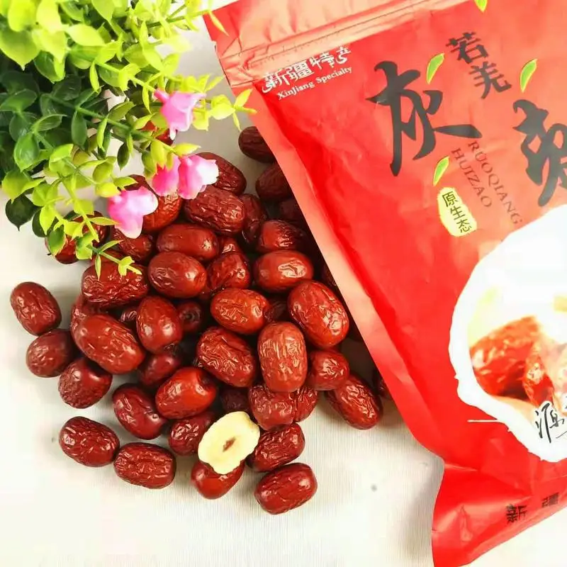 

6A Xinjiang Fine Grey Jujube Kernel Small Meat Thick Sweet Delicate Natural Hanging Dry Naturale Rosso Red Dates 250g 500g