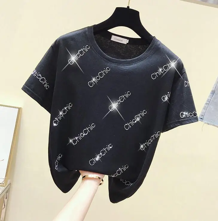 

Корейская белая футболка женская одежда хлопковая модная женская футболка летние топы черная футболка с коротким рукавом Новинка