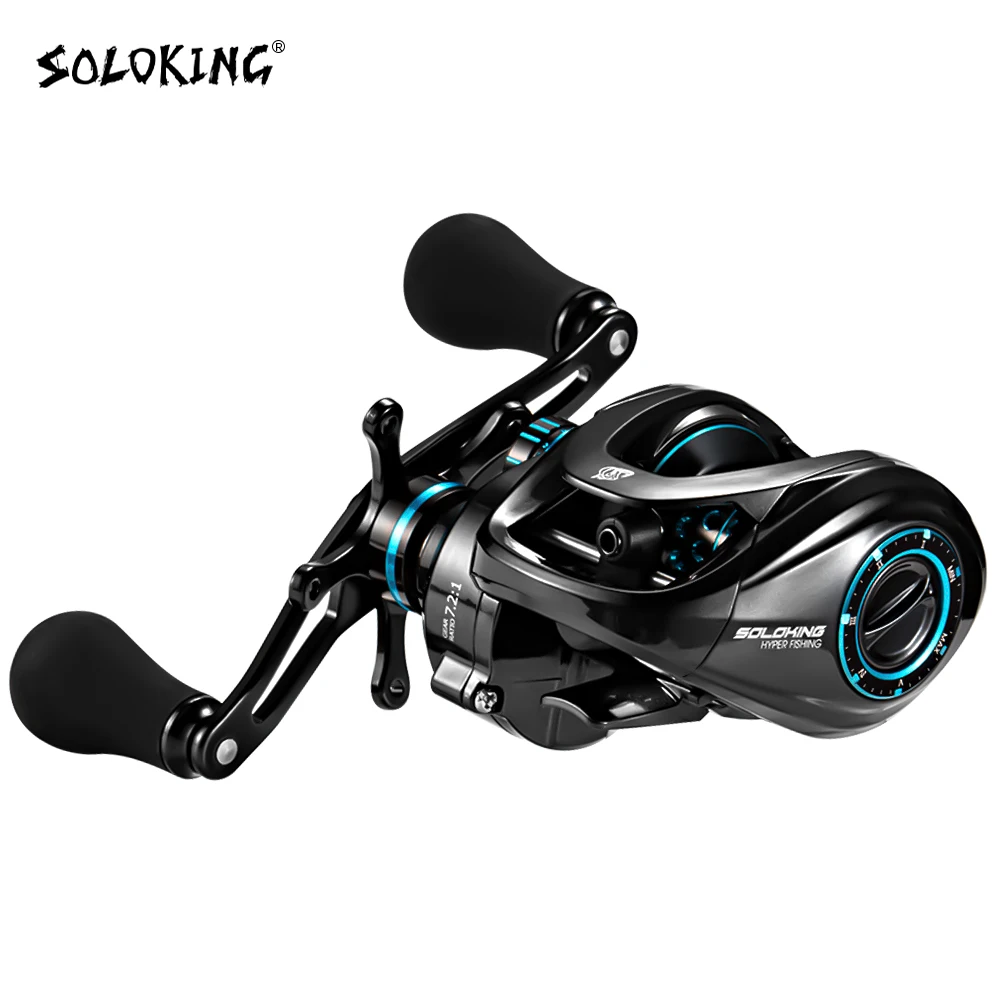 

BA150 Bait Casting Reel Fishing Reel 9KG Max Drag Clicker Sound 7.2:1 High-Speed Fishing Reel Magnetic Brake System Reel