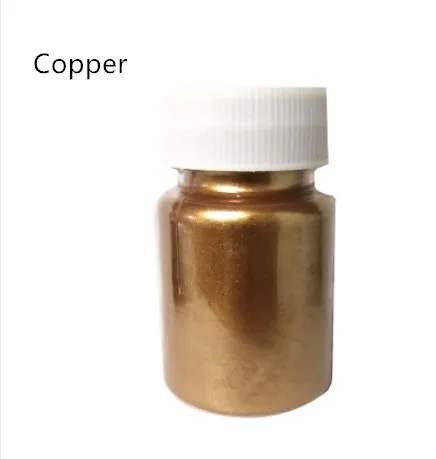 Copper 15 г съедобный золотой порошок мусс торт помадка Макарон шоколадное украшение блестящий порошок серебряный жемчуг порошок цвет выпечки пыль - Цвет: Copper