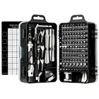 Набор отверток, набор высокоточных бытовых ручных инструментов 135 в 1 CRV, многорукавный ящик для инструментов с гаечным ключом и съемником винтов