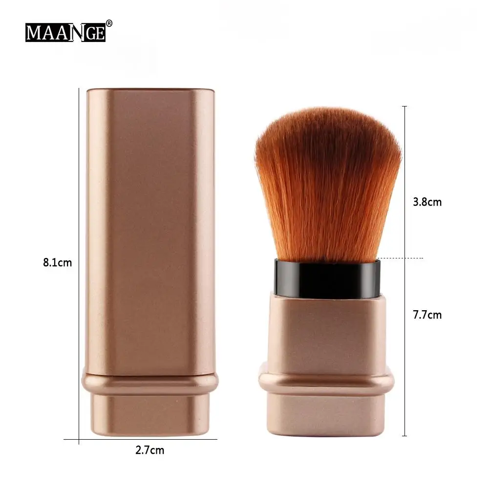 

The New 1pcs Convenient Retractable Makeup Brush One Large Powder Blush Brush With Lid Full Set Of Beauty Tools Convenient