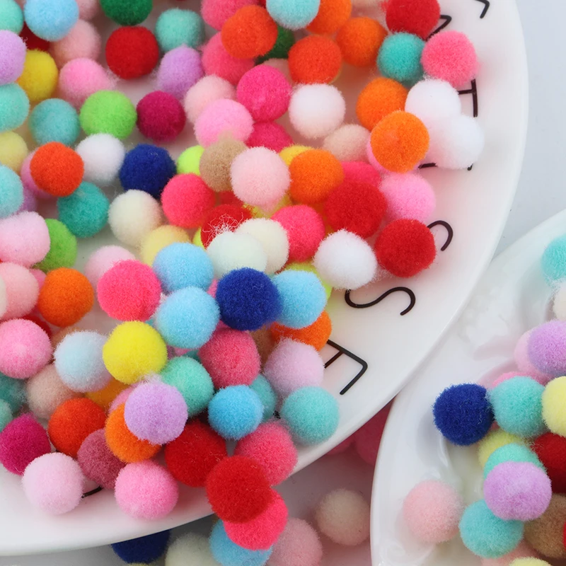 2000 шт. оптом 8 мм помпон мини пушистый мягкий мяч ручной работы детские игрушки